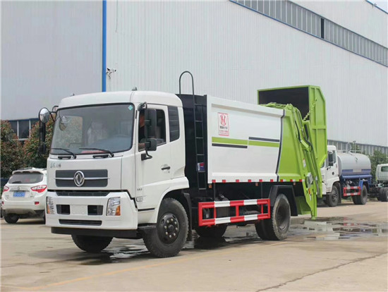 东风天锦压缩（摆臂式）垃圾车（12方）
