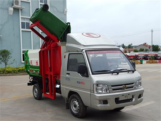 福田汽油3方挂桶垃圾车