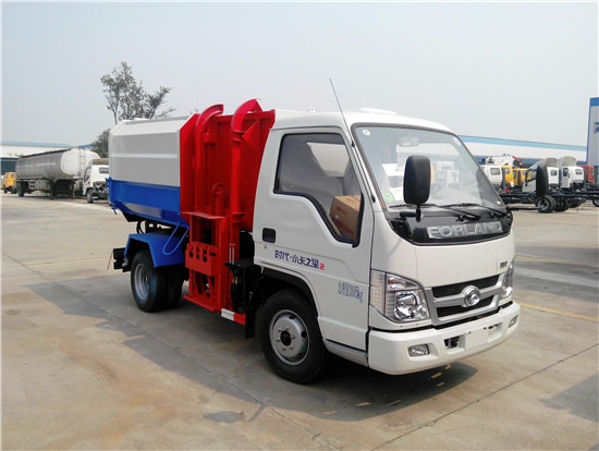福田小卡之星3方挂桶垃圾车