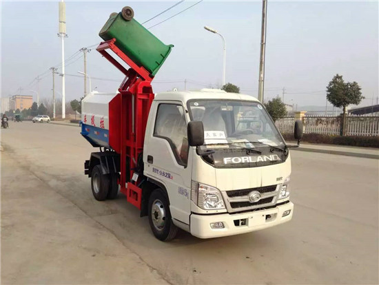 福田小卡之星3方挂桶垃圾车