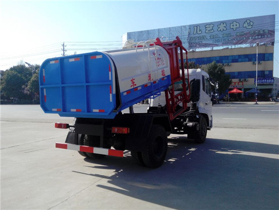 东风天锦（10-16方）挂桶垃圾车