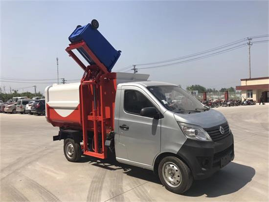 长安3方自装卸挂桶式垃圾车