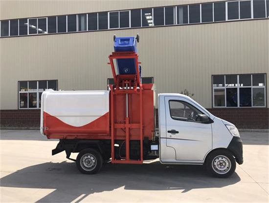 长安3方自装卸挂桶式垃圾车