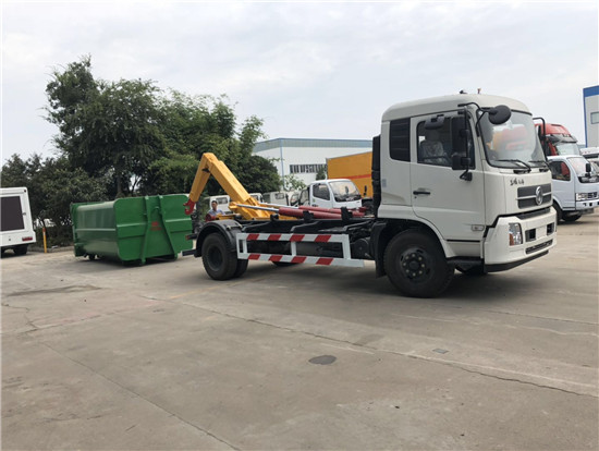 东风天锦车厢可卸式垃圾车