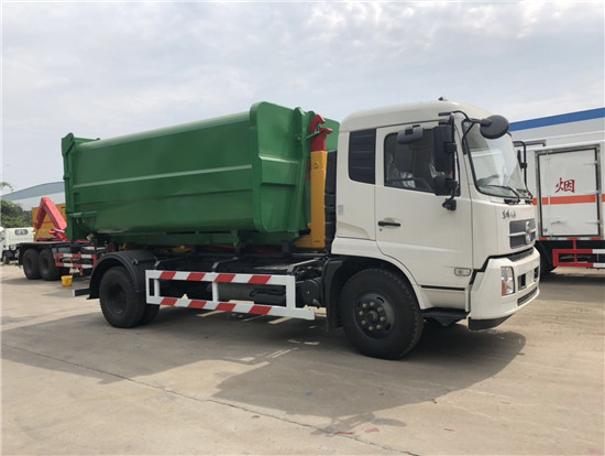 东风天锦车厢可卸式垃圾车
