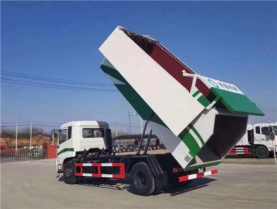 东风天锦压缩式对接垃圾车