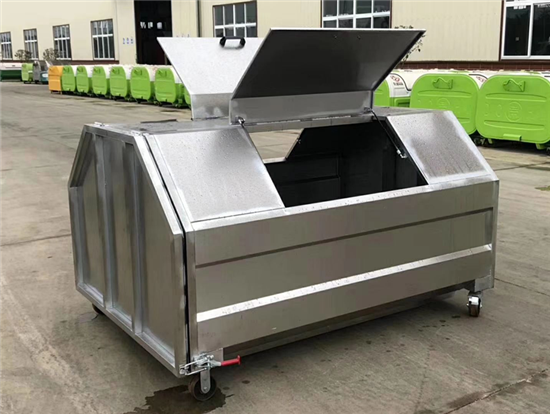 3方不锈钢勾臂垃圾箱