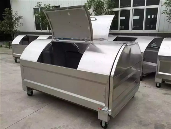 3方不锈钢勾臂垃圾箱