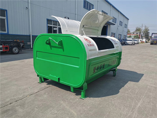 3方上圆弧勾臂垃圾箱