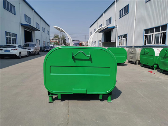 3方上圆弧勾臂垃圾箱