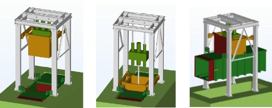 垂直垃圾压缩站