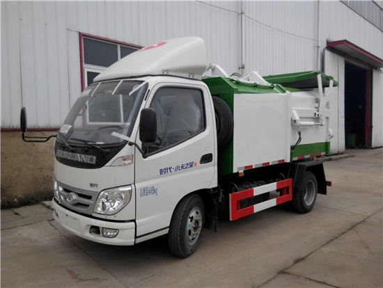国内首款福田三方对接压缩垃圾车