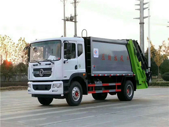 东风D9压缩带斗式垃圾车