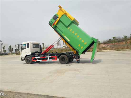 东风天锦勾臂压缩垃圾车