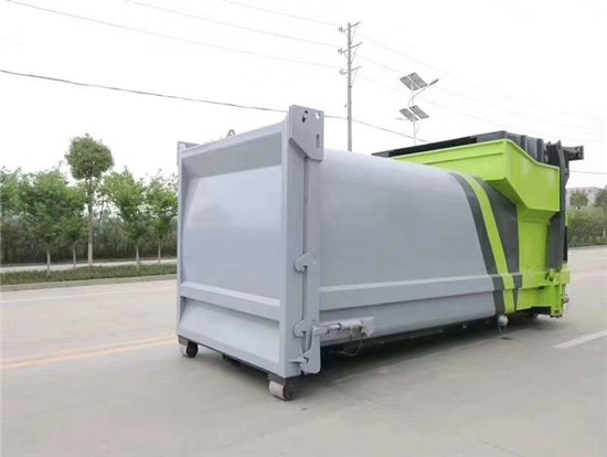 东风天龙勾臂压缩垃圾车