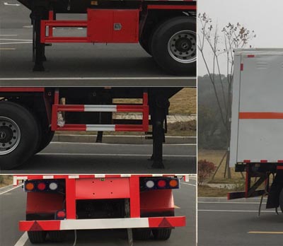 程力威牌CLW9409XZW型杂项危险物品厢式运输半挂车