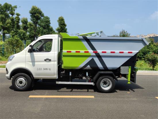 新能源后翻式纯电动自装卸式垃圾车