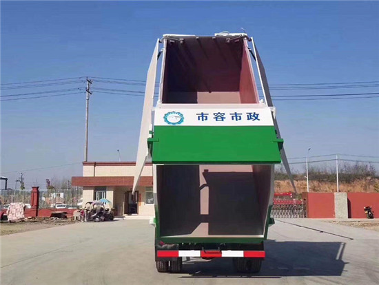 东风天锦自卸翼展式垃圾车