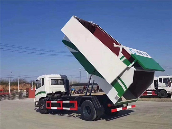 东风天锦自卸翼展式垃圾车