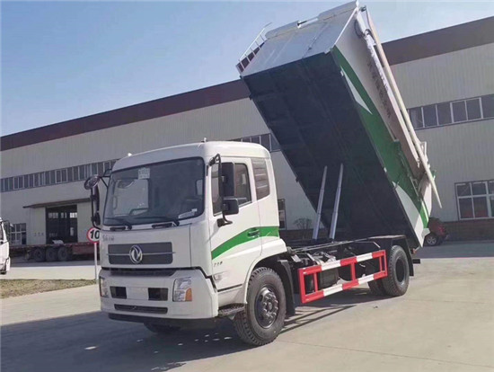 东风天锦自卸翼展式垃圾车