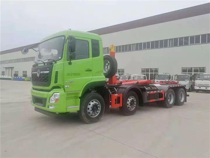 东风天龙车厢可卸式垃圾车