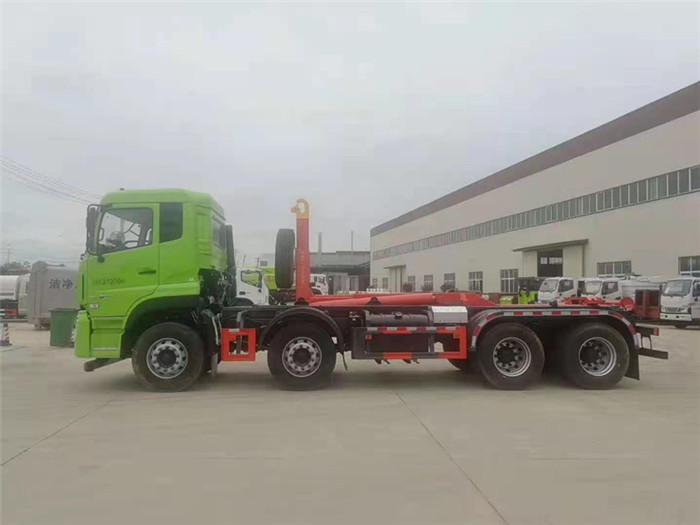 东风天龙车厢可卸式垃圾车