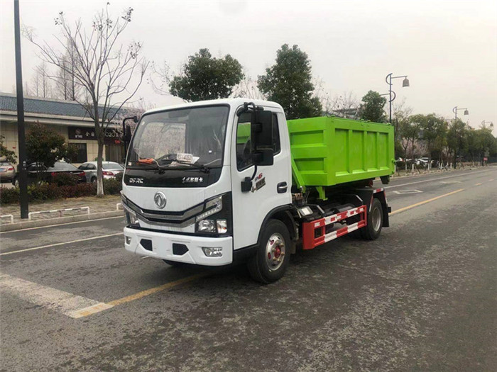东风多利卡蓝牌车厢可卸式垃圾车